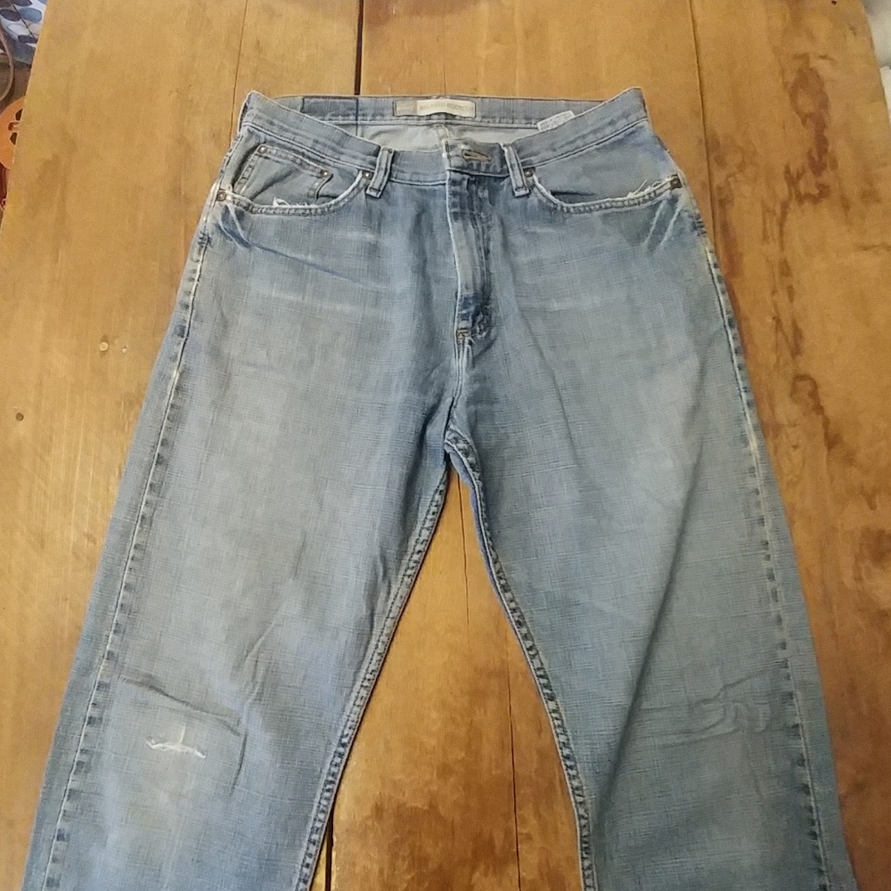 Lee dungarees relaxed bootcut men's jeans 32 x 34